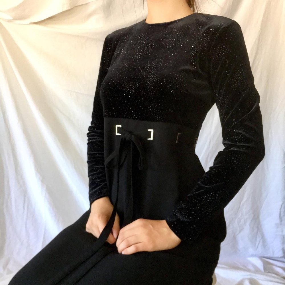 David Warren NY Embellished A-Line Maxi Dress size 10